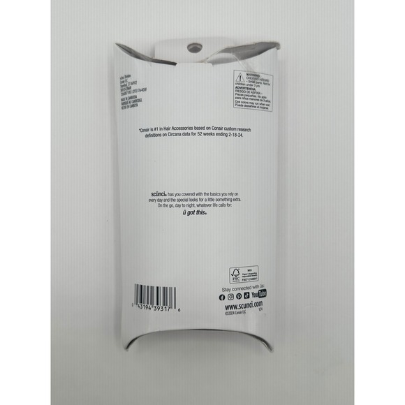 Scunci All Hair Elastics 70 Pcs Black All Day Medium Hold‎ New - Picture 2 of 2